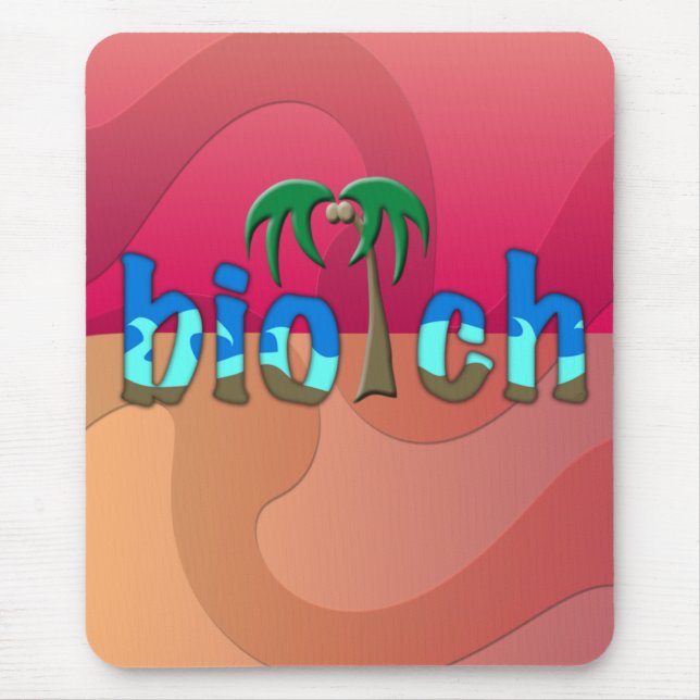 OMG! biotch Mouse Mat (Front)
