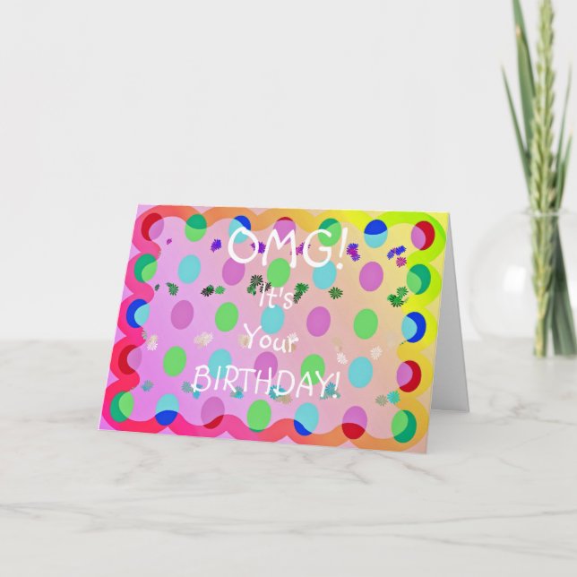 OMG Birthday! Card (Front)