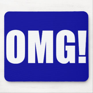 OMG! Blue Mouse pad(dark) Mat