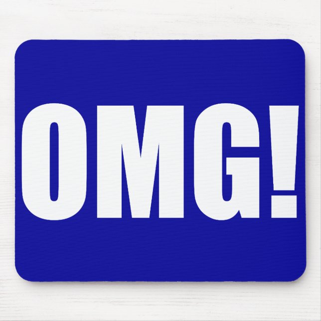 OMG! Blue Mouse pad(dark) Mat (Front)