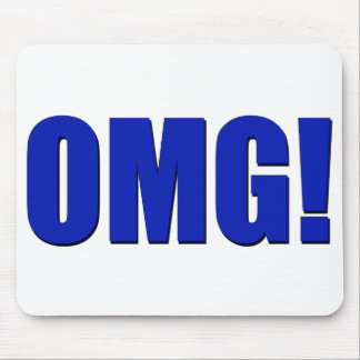 OMG! blue Mousepad