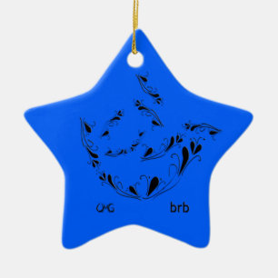 OMG! brb Ceramic Tree Decoration