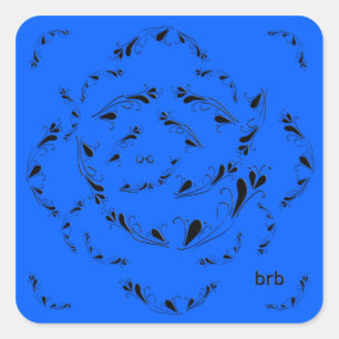 OMG! brb Square Sticker