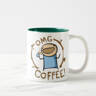OMG Coffee Two-Tone Coffee Mug