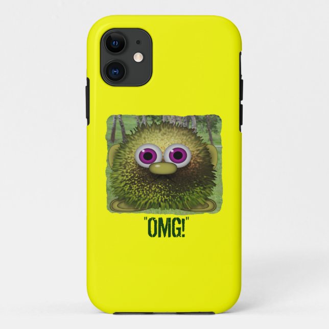 OMG Cute Fuzzy Cartoon Wuzzy Butt iPhone Case (Back)