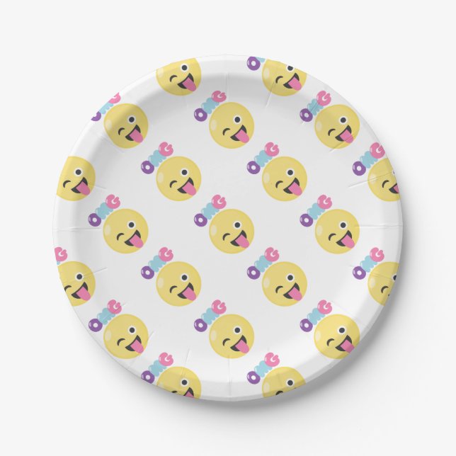 OMG Emoji Paper Plate (Front)