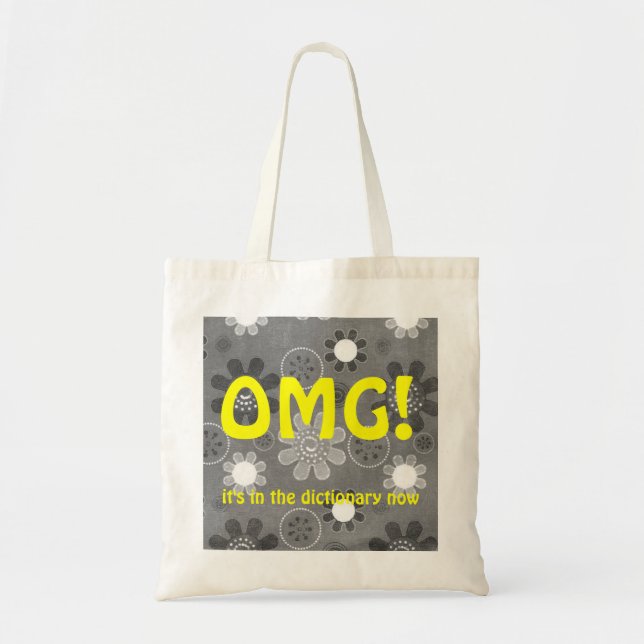 OMG English Texting Tote Bag (Front)