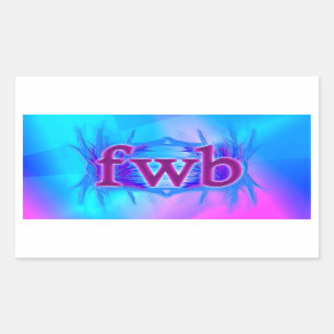 OMG! fwb Rectangular Sticker