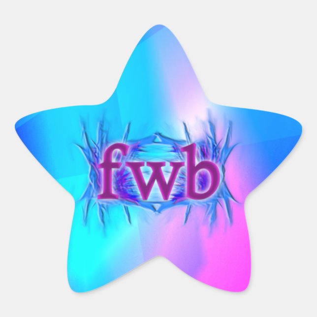 OMG! fwb Star Sticker (Front)