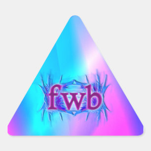 OMG! fwb Triangle Sticker