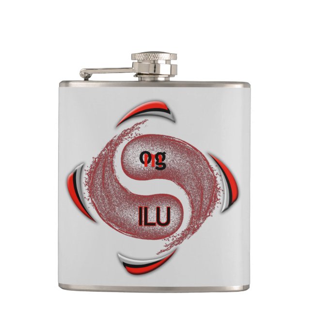 OMG! ilu Hip Flask (Front)