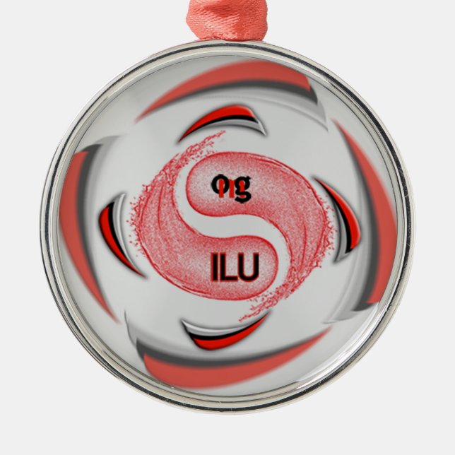 OMG! ilu Metal Tree Decoration (Front)