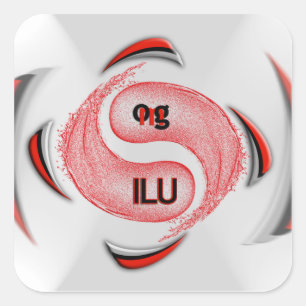 OMG! ilu Square Sticker