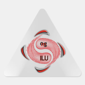 OMG! ilu Triangle Sticker