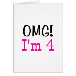 OMG I'm 4 (pink)