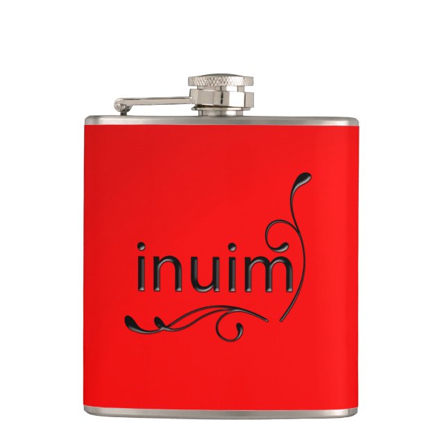 OMG! inuim Hip Flask (Front)