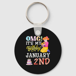 Omg Its My Birthday On January 2nd Cute Girl With  Key Ring