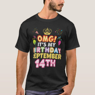 OMG It's My Birthday September 17Th Vintage 17 Hap T-Shirt
