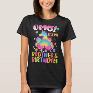 Omg It's My Brother's Birthday Popit Fidget Family T-Shirt