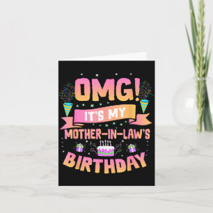 Omg it's my mother in law's birthday party child card