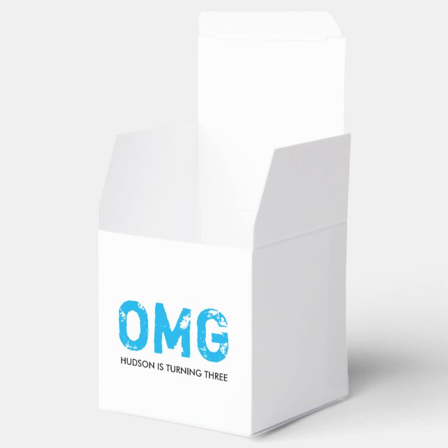 OMG It's Your Birthday Treat Box - Blue (Opened)