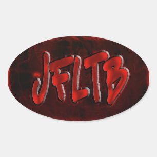 OMG! jfltb Oval Sticker