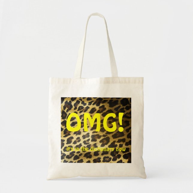 OMG  Leopard Tote Bag (Front)