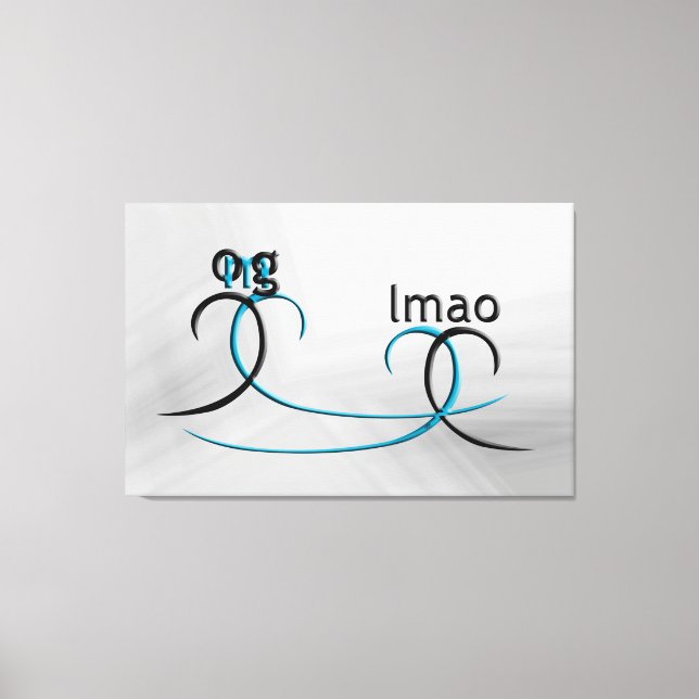 OMG! lmao Canvas Print (Front)