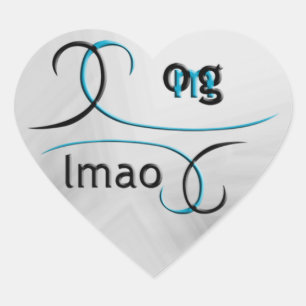 OMG! lmao Heart Sticker