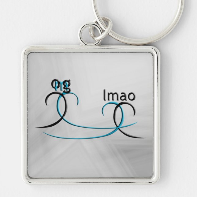 OMG! lmao Key Ring (Front)