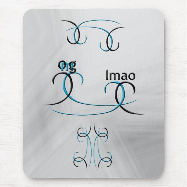 OMG! lmao Mouse Mat (Front)