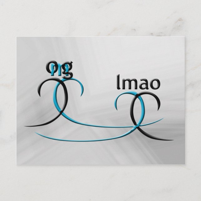 OMG! lmao Postcard (Front)