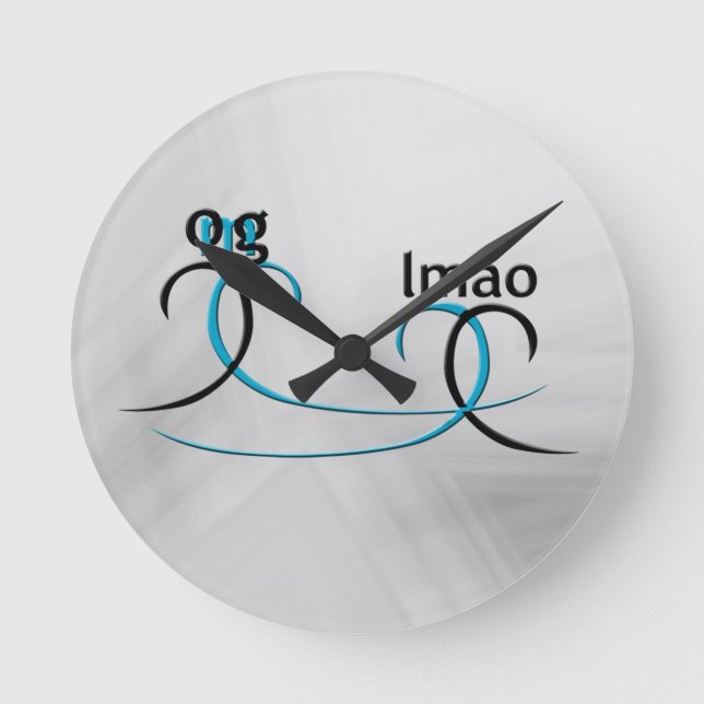 OMG! lmao Round Clock (Front)
