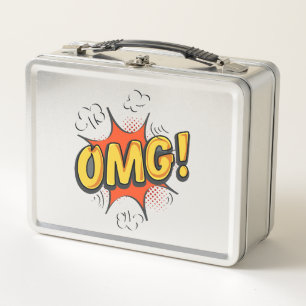 OMG logo Metal Lunch Box