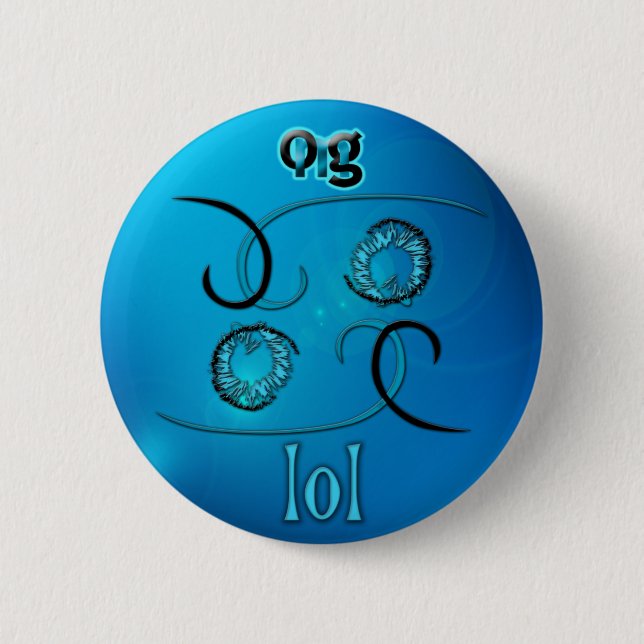 OMG! lol 6 Cm Round Badge (Front)