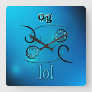 OMG! lol Square Wall Clock