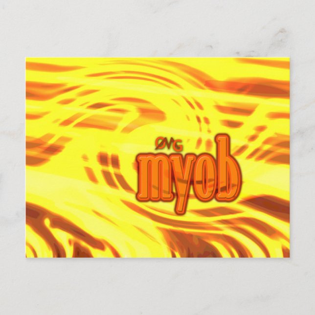 OMG! myob Postcard (Front)