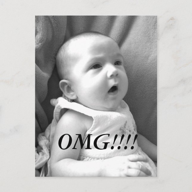 OMG News card!! Postcard (Front)