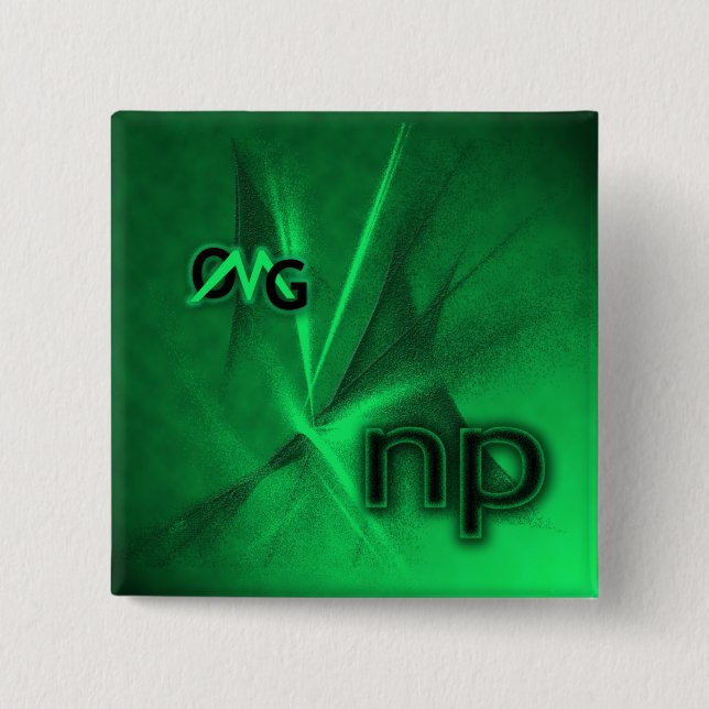 OMG! np 15 Cm Square Badge (Front)