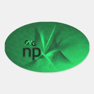 OMG! np Oval Sticker