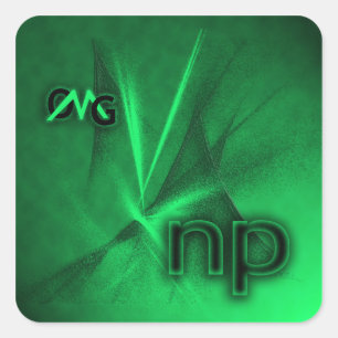 OMG! np Square Sticker
