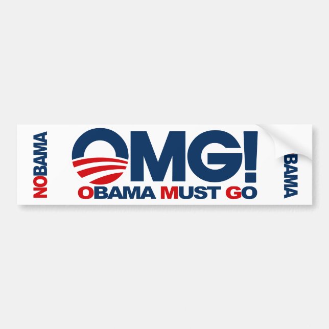 OMG! Obama Must Go Bumper Sticker (Front)