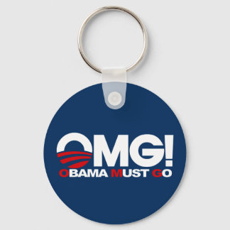 OMG! Obama Must Go Key Ring