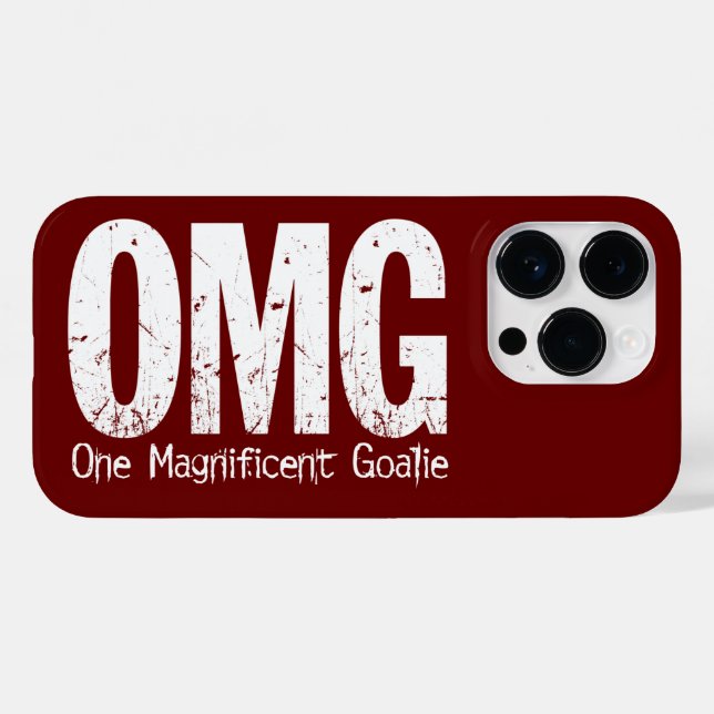 OMG: One Magnificent Goalie (Hockey) Case-Mate iPh Case-Mate iPhone Case (Back (Horizontal))