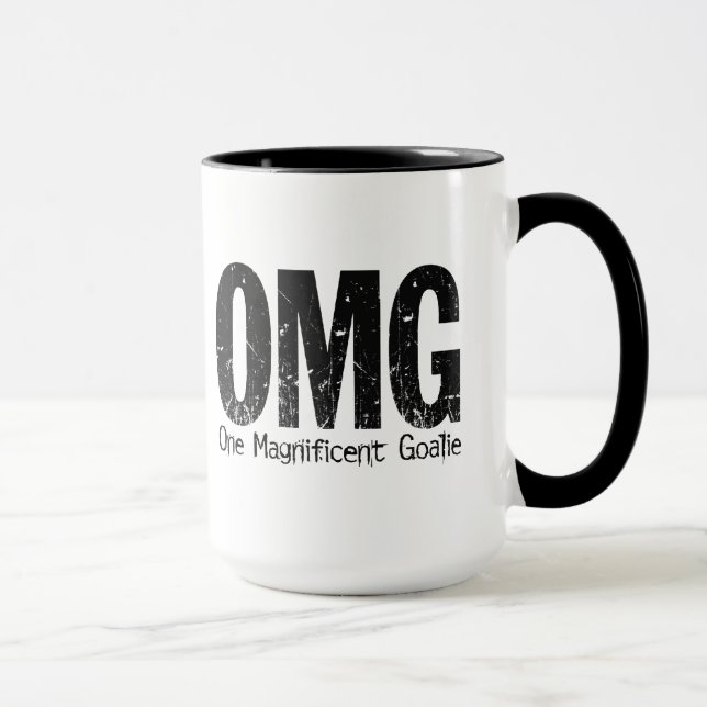 OMG: One Magnificent Goalie (Hockey) Mug (Right)