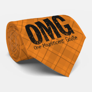 OMG: One Magnificent Goalie (Hockey) Neck Tie