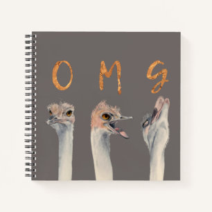 OMG Ostriches Notebook