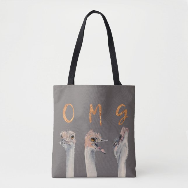 OMG Ostriches Tote Bag (Front)