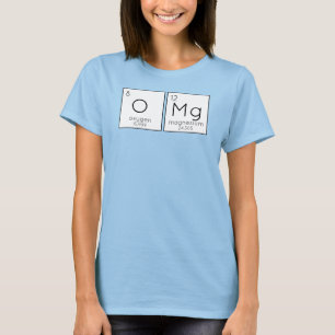 OMG, oxygen magnesium periodic table Pun T-Shirt