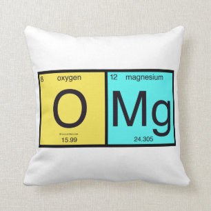OMG Periodic Table pillow